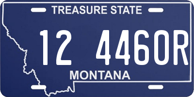 MT license plate 124460R