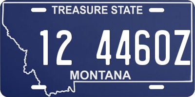 MT license plate 124460Z