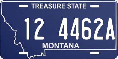MT license plate 124462A