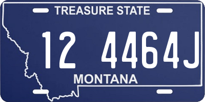 MT license plate 124464J