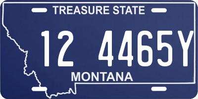 MT license plate 124465Y