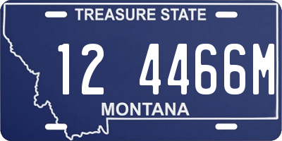 MT license plate 124466M