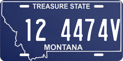MT license plate 124474V