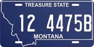 MT license plate 124475B