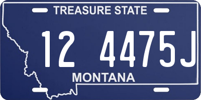 MT license plate 124475J