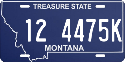 MT license plate 124475K