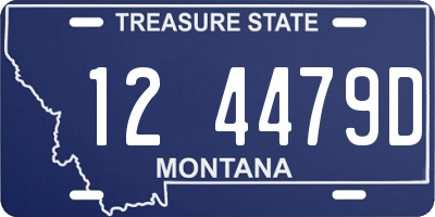 MT license plate 124479D