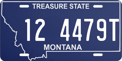 MT license plate 124479T