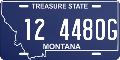 MT license plate 124480G