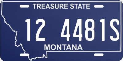 MT license plate 124481S