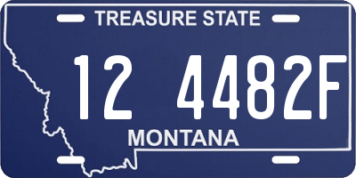 MT license plate 124482F