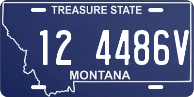 MT license plate 124486V
