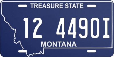 MT license plate 124490I