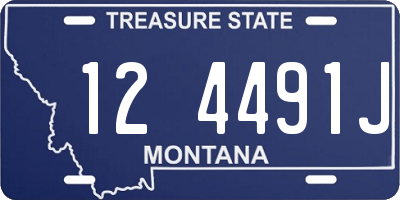 MT license plate 124491J
