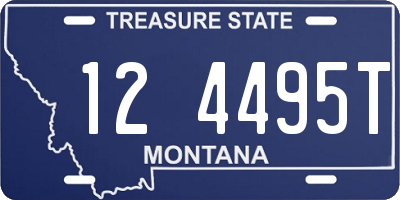 MT license plate 124495T