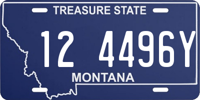 MT license plate 124496Y
