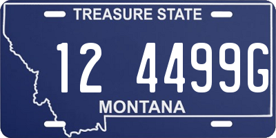 MT license plate 124499G