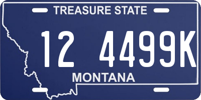 MT license plate 124499K