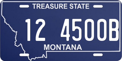 MT license plate 124500B