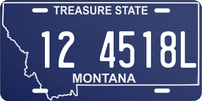 MT license plate 124518L