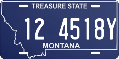MT license plate 124518Y