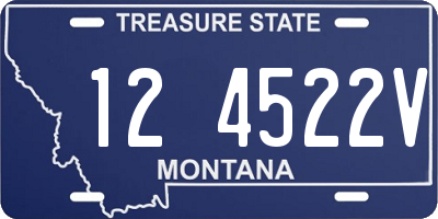 MT license plate 124522V