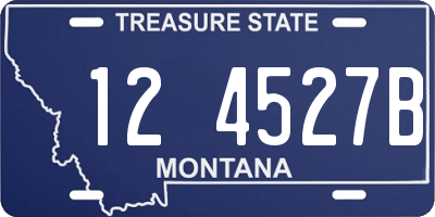 MT license plate 124527B