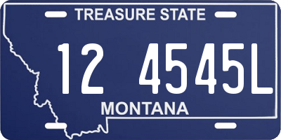 MT license plate 124545L