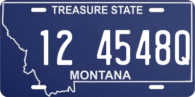 MT license plate 124548Q