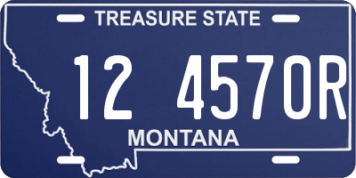 MT license plate 124570R