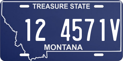 MT license plate 124571V