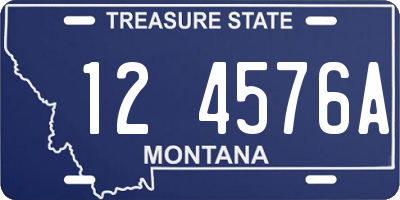 MT license plate 124576A