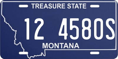 MT license plate 124580S