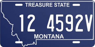 MT license plate 124592V