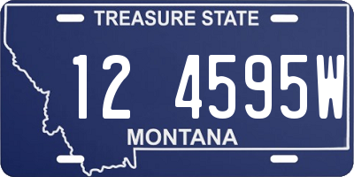 MT license plate 124595W