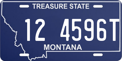 MT license plate 124596T
