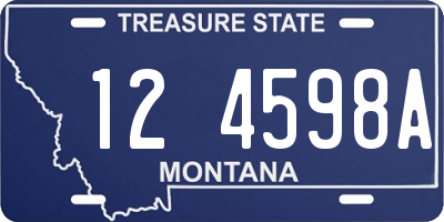 MT license plate 124598A