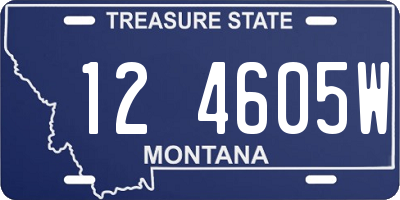 MT license plate 124605W