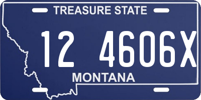 MT license plate 124606X