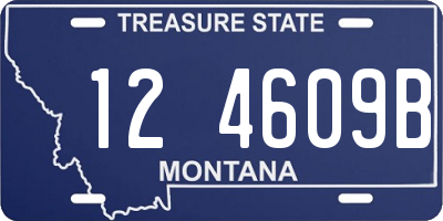 MT license plate 124609B