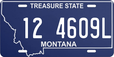MT license plate 124609L