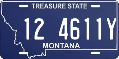 MT license plate 124611Y