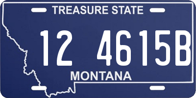 MT license plate 124615B