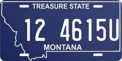 MT license plate 124615U