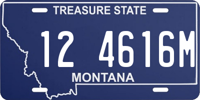 MT license plate 124616M