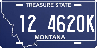 MT license plate 124620K