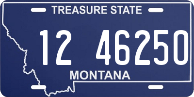 MT license plate 124625O