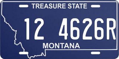 MT license plate 124626R