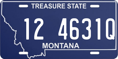 MT license plate 124631Q
