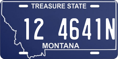 MT license plate 124641N